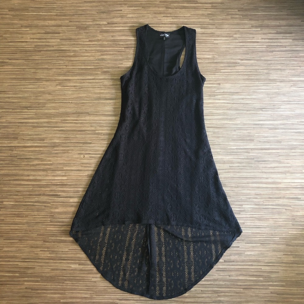 Love Reign high low black dress